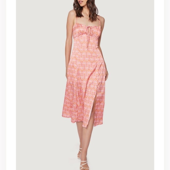 Lost + Wander Dresses & Skirts - NWT Lost + Wander Iridescence Midi Dress Pink Orange Small